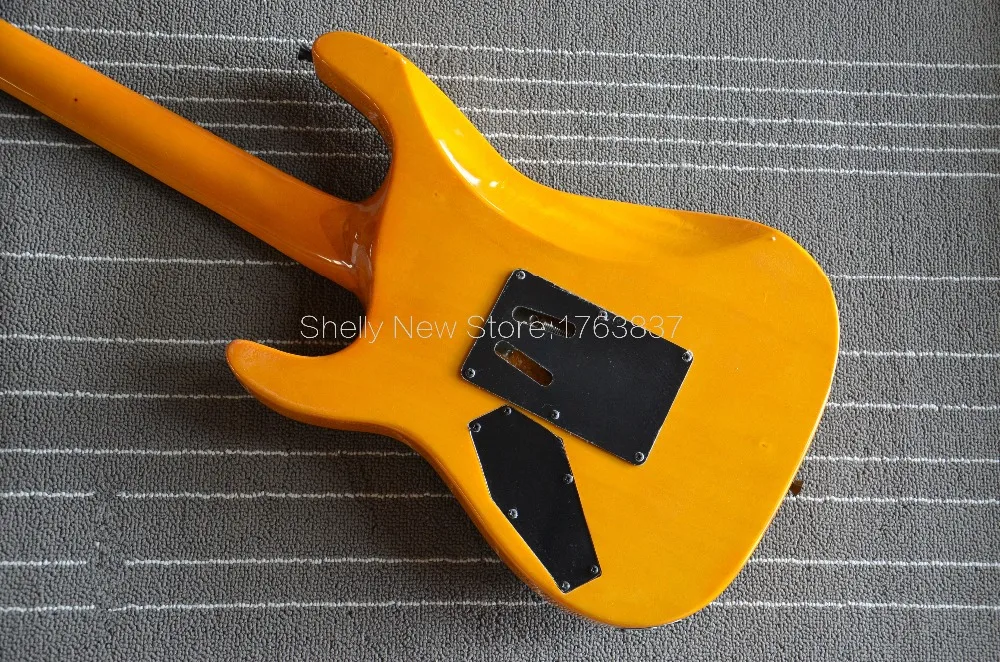 Shelly магазин фабрика на заказ желтый/белый Ouija Черный переплет floyd rose sun горная электрогитара музыкальный инструмент магазин