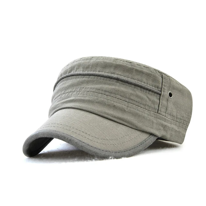 Фибоначчи Новые Классические Лоскутные мужские военные шапки Snapback Patrol Кепка Регулируемая Плоская верхняя армейская Кепка - Цвет: Серый