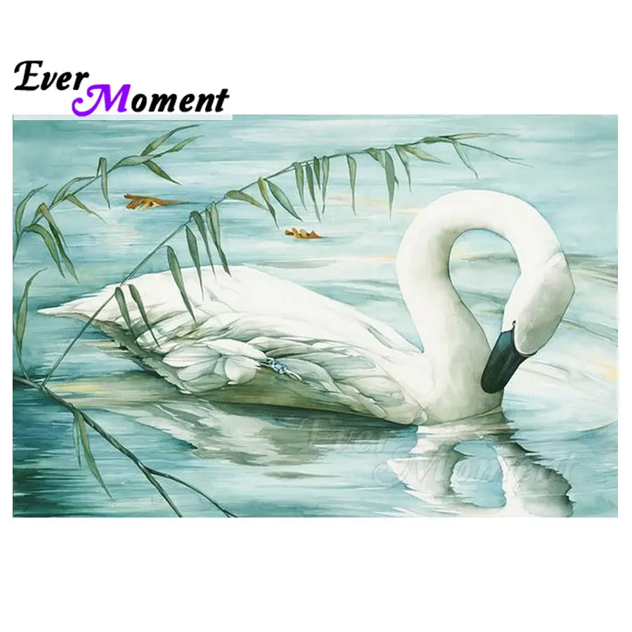 Алмазная живопись с лебедями Ever Instant картина стразы вышивка крестиком мозаика