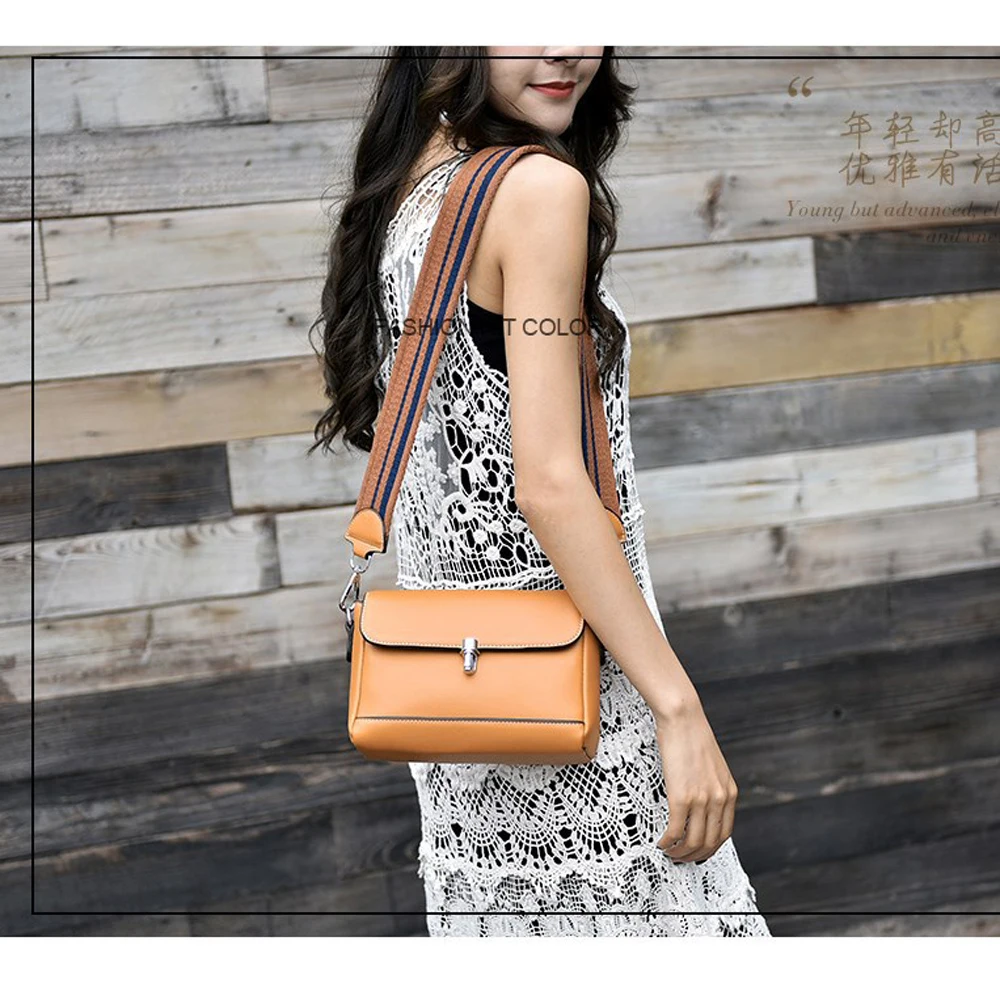 Сумки из натуральной кожи сумка через плечо кожаная женская модная простая для