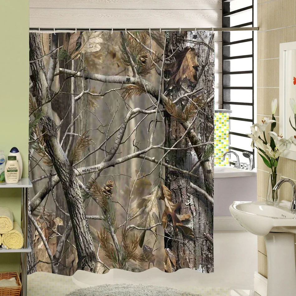 CHARMHOME лес занавески для душа Декор Высокое качество 100% полиэстер ткань дома