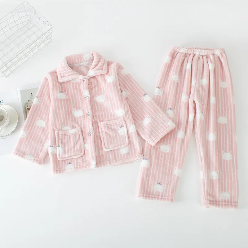 Фланелевые пижамы для девочек одежда сна маленьких мальчиков детская с героями