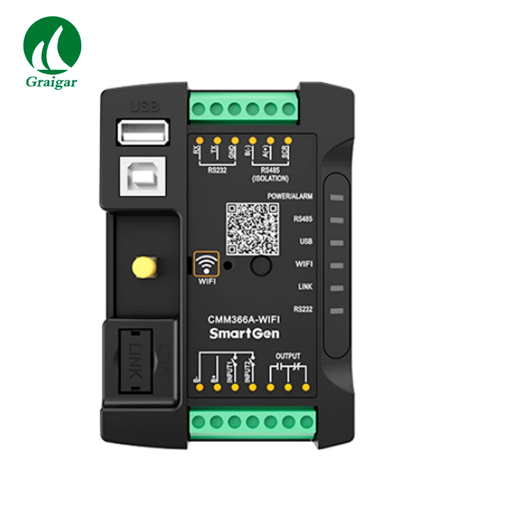 Модуль связи для мониторинга облака Smartgen CMM366A-WIFI с портом RS485 usb-портом или RS232 |