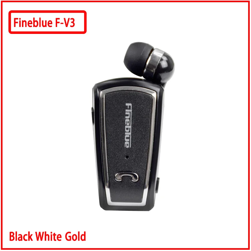 

Fineblue F-V3 Mini Retractable Stereo Bluetooth Headset Wireless Clip Headphones For IOS Android Bluetooth 4.0