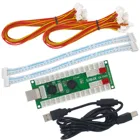 SJ @ JX аркадный 2 плеер USB кодировщик аркадная плата кодировщика 2 игрока ПК MAME Retropie Нулевая задержка