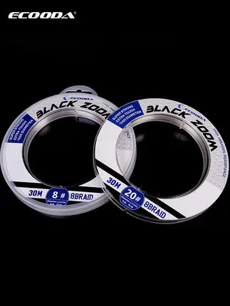 ECOODA 30 м флурокарбоновая леска размер #6 #30 для джигггинга углеродная