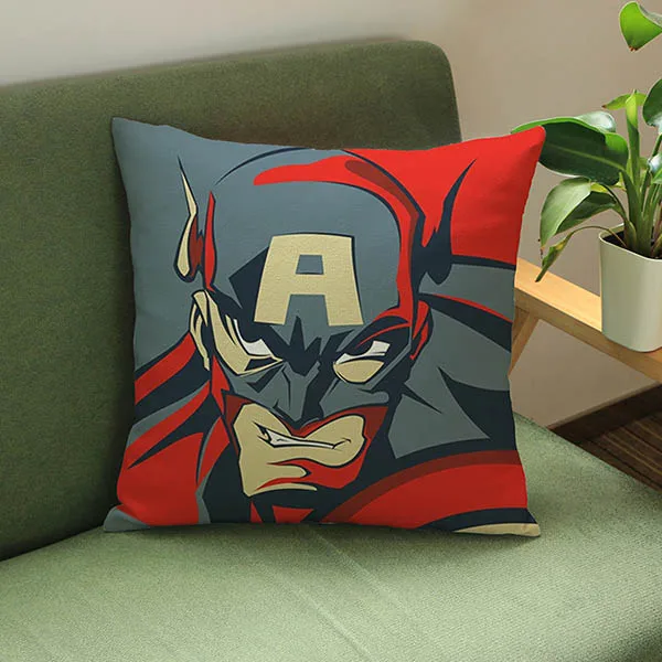 as picture Super Heroes c книги по искусству Ун наволочки с принтом для диван сиденье Халк, Бэтмен Супермен Декоративные Чехлы подушек домашний Декор 45x45 см поп - Цвет: as picture