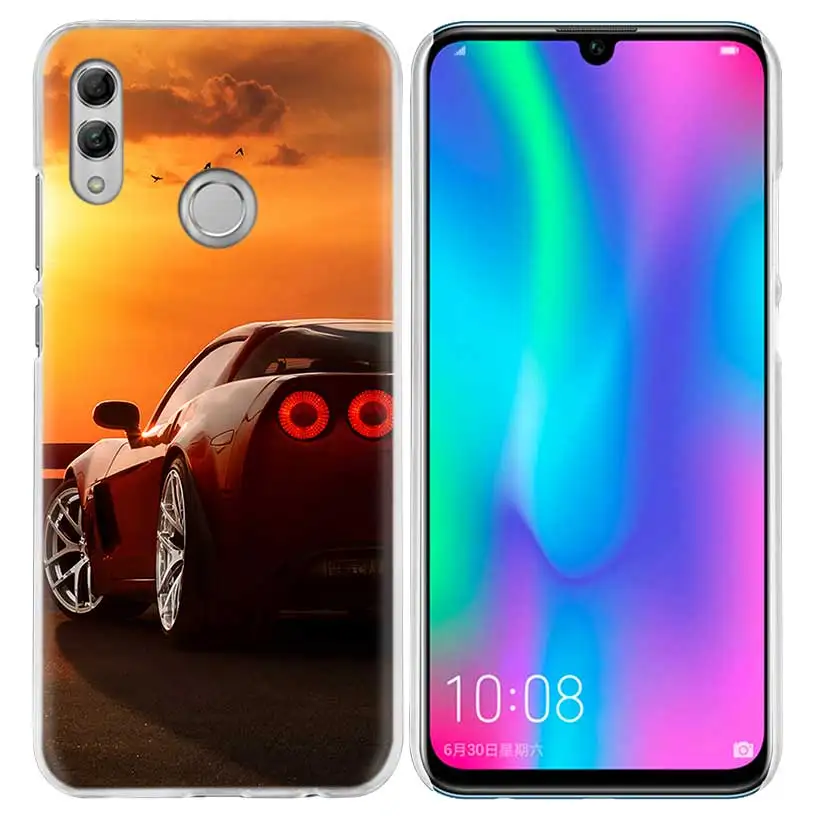 09 Спортивной одежды с принтом «Тачки», чехол для huawei Honor 8X Y9 9 10 Lite Play 7C 8C 8S 8A фотоаппаратов моментальной печати 7S 7A Pro V20 20i Y6 Y7 Y5 Жесткий PC Капа чехол для телефона - Цвет: 09