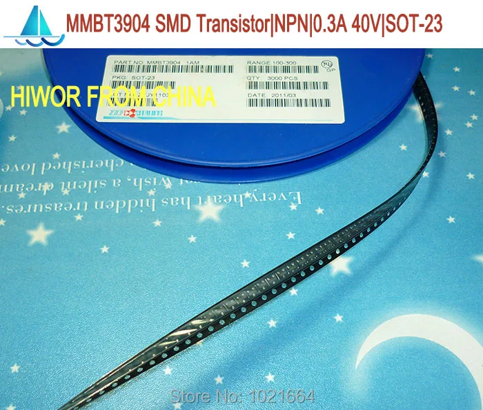 (200 шт./лот) MMBT3904 1AM 3904 2N3904 триодный транзистор SMD NPN 0.3A 40V SOT 23|transistor npn|triode transistorsmd npn |