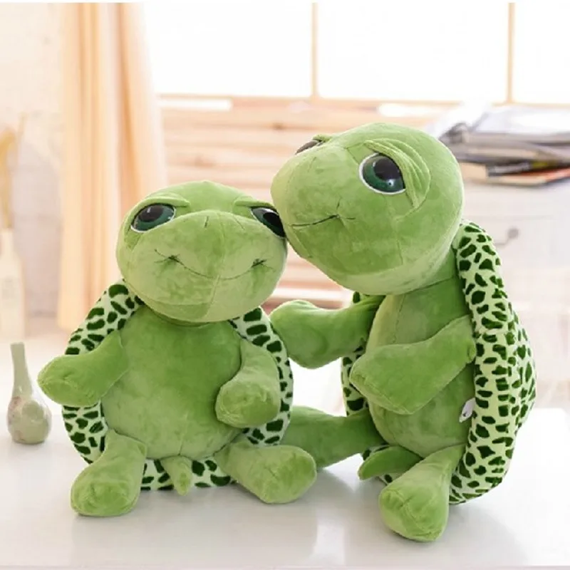 

30cm Super Green Big Eyes Stuffed Tortoise Turtle Animal Plush Baby Toy Gift