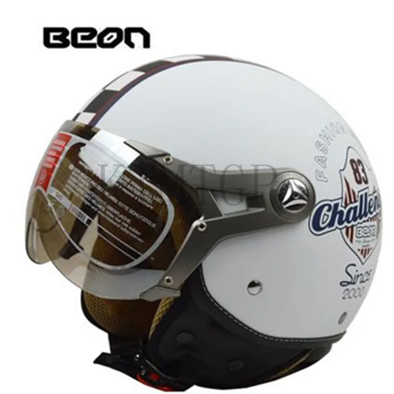 BEON B 100 винтажный мотоциклетный шлем скутер в стиле ретро с открытым лицом vespa
