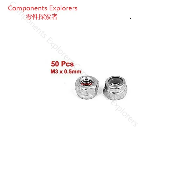 

Stainless Steel Nylock Nylon Insert Hex Lock Nuts,50pcs/lot.