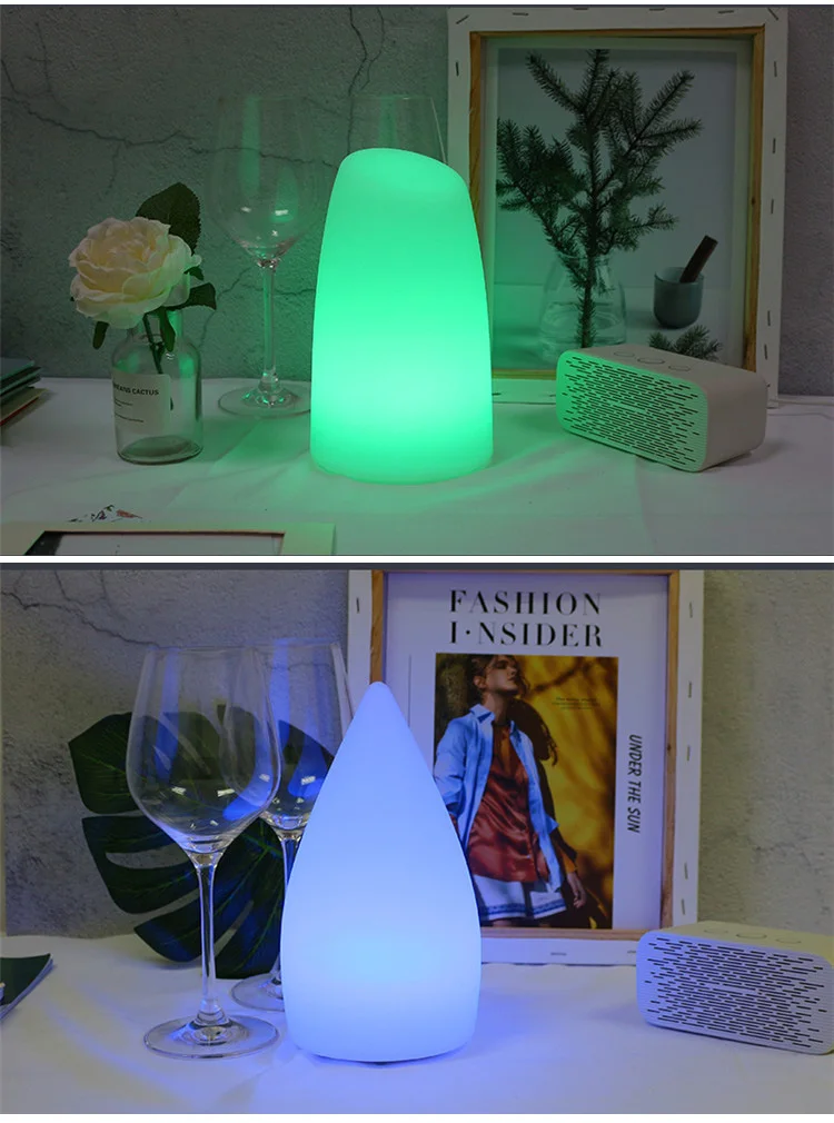 Wi-Fi Смарт-контроль RGB+ CW СВЕТОДИОДНЫЙ ночной Светильник USB Перезаряжаемый настольные атмосферные лампы работает с Alexa Google Assistant мобильное приложение
