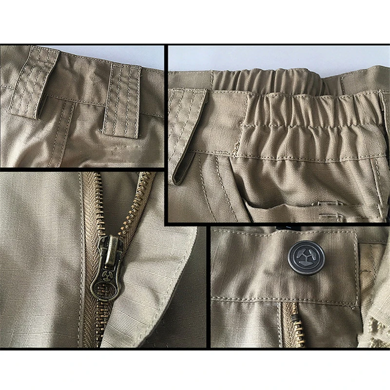 Мужские тактические шорты дышащие спортивные штаны с несколькими карманами для