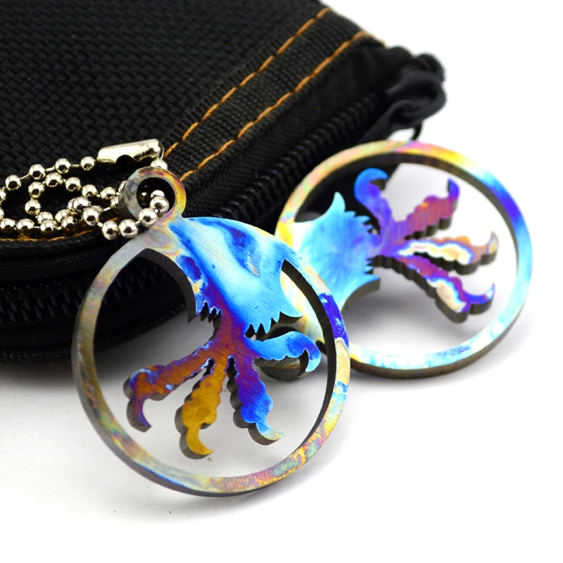 Титановые аксессуары для аксессуаров из Паракорда зонт веревка нож-кулон бусины