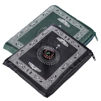 5 color waterproof islamic muslim prayer rug prayer mat portable convenient religious folding faith with compass