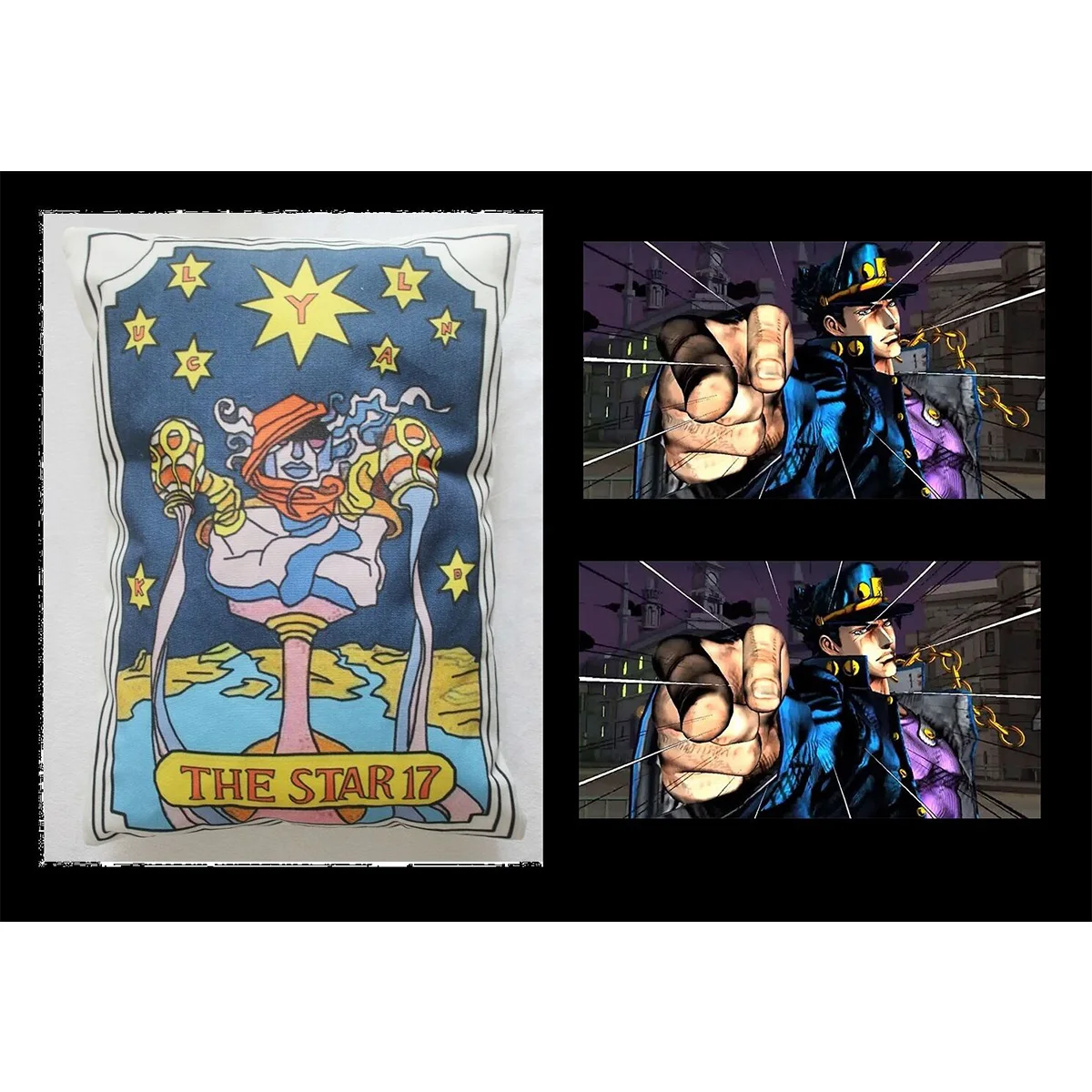 Аниме наволочка чехол JoJo's Необычные Приключения Таро Star Card Jotarou 60x40 см | Дом и