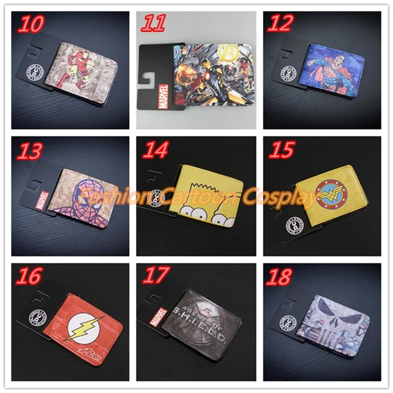 Кошелек с комиксами Бэтмен клоун Человек паук Venom кошелек Кредитная Oyster Лицензия