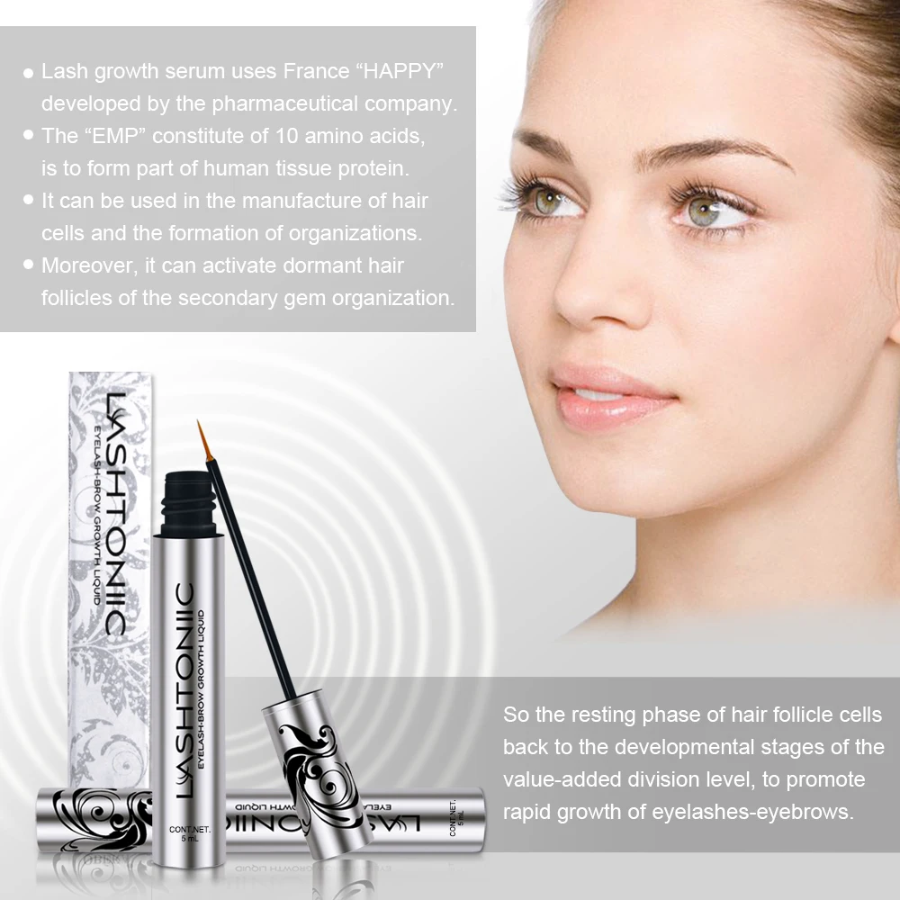 Lashtoniic ресницы Сыворотка для рост бровей ресницы для наращивания бровей ресницы для увеличения ресниц сыворотка для увеличения на 7 дней EPM