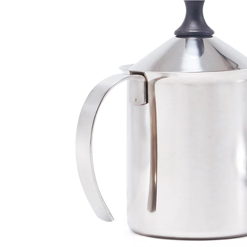 400/600 мл Нержавеющая сталь двойной сетки Молочники латте мейкер молочной пены для