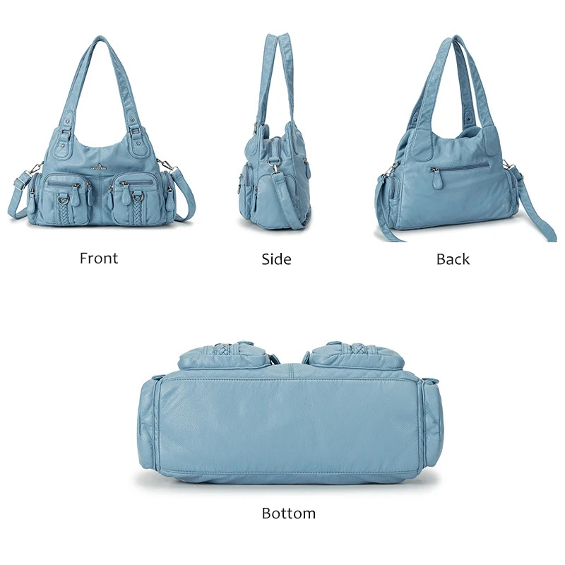 2019 Summer Women Famous AngelKiss PU Leather Hobo Satchel Design Female Large Shoulder Bag Lady Shopping Handbag Messenger Bags | Багаж и
