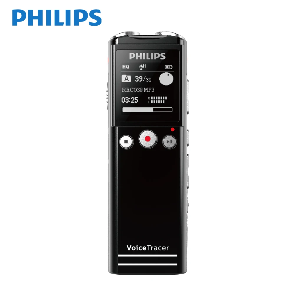Цифровой диктофон Philips с сухой батареей 40 м беспроводным микрофоном|Цифровые