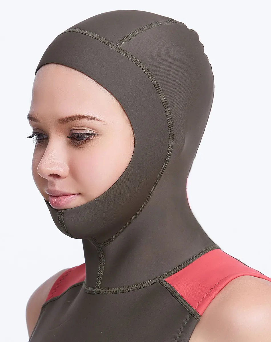 2 мм неопреновый Женский гидрокостюм куртка без рукавов жилет с капюшоном топ