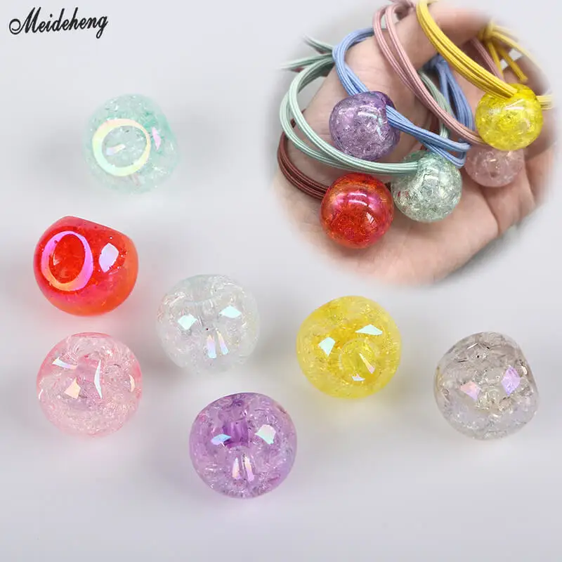 Модные корейские Симпатичные Детские бусины с трещинами акриловые красивые