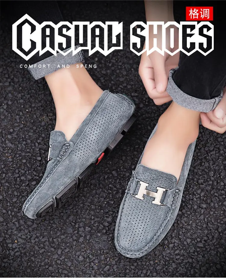 Mocassin homme de Lux; повседневные лоферы; Мужская обувь; дышащая обувь; модная мужская обувь; слипоны; мужские лоферы размера плюс 11; черный цвет