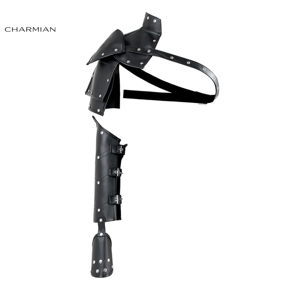 Charmian Женская Черная Пряжка из искусственной кожи в стиле стимпанк заклепки