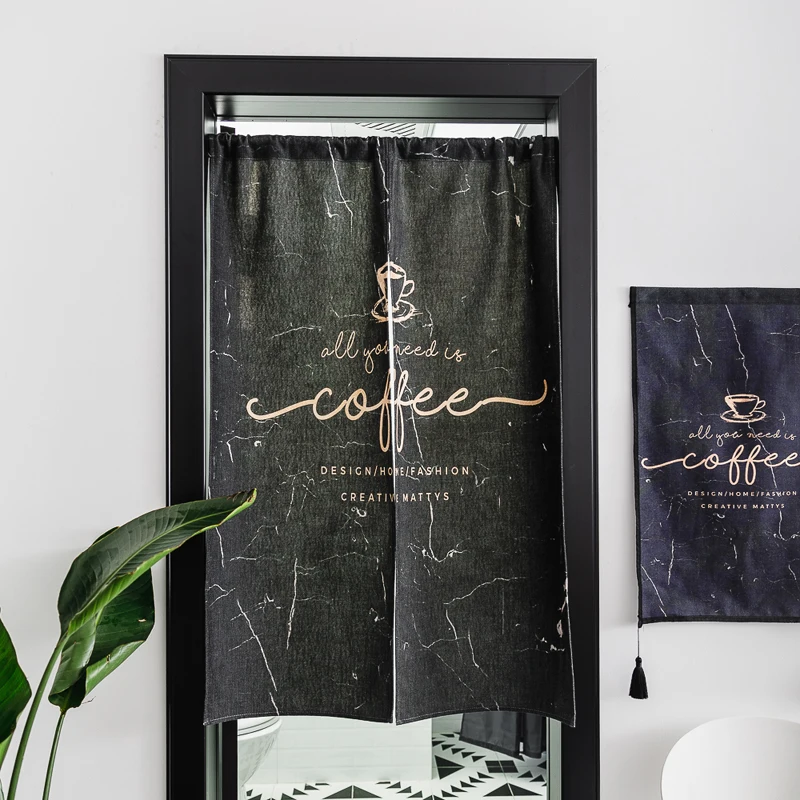 Scandinavian marble linen curtain | Дом и сад