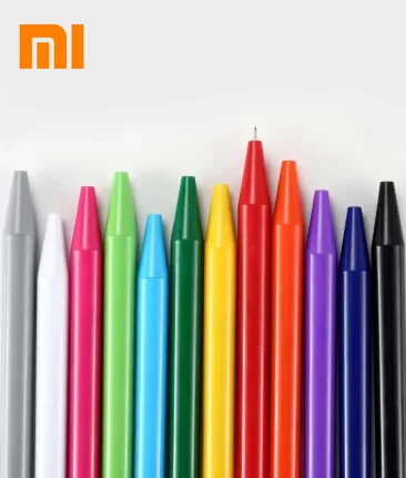 Xiaomi Radical siging Pens ABS PREMEC Smooth Switzerland Refill 12 цветов 0,4 мм черные чернила Шариковая Для школы/дома
