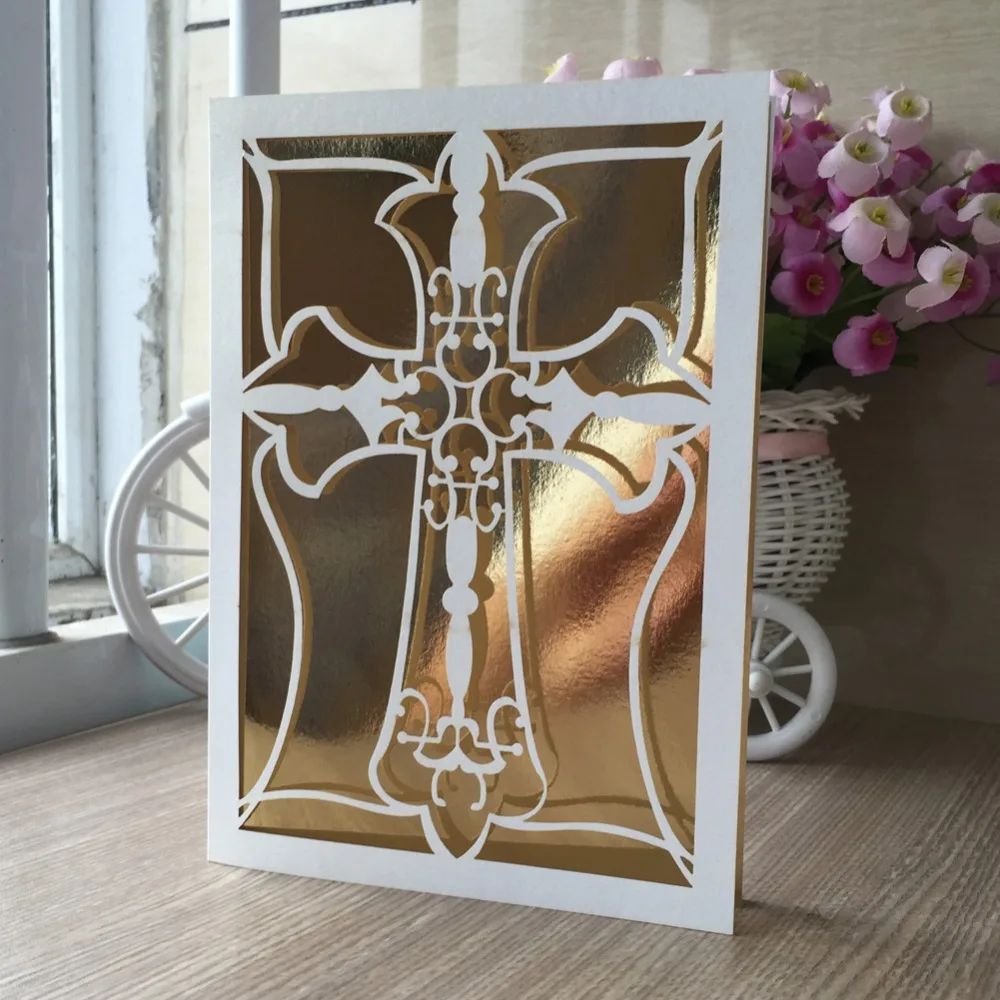 30 шт. карточка с перекрещивающимися узорами для детского праздника крестины дня