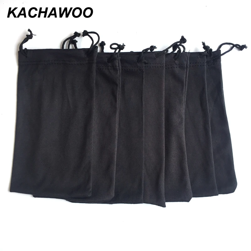 Kachawoo 100 шт солнцезащитные очки для чтения сумка очков черный мягкий мешочек по