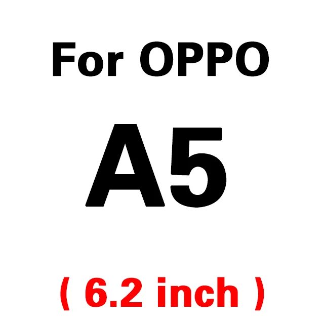 for oppo A5 2 шт 5D край стекла для oppo Realme 2 A3S A5 Закаленное стекло протектор экрана для oppo F1S F3 F5 F7 F9 Realme2 защитная пленка - Цвет: for oppo A5