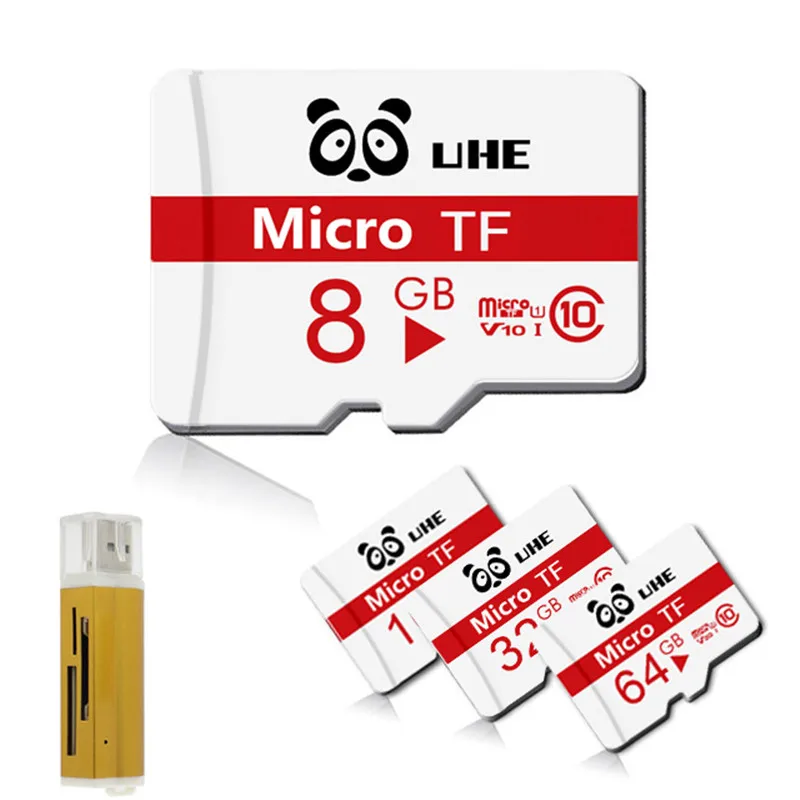 100% оригинальная карта памяти Micro SD 64 Гб класс 10 высокоскоростная 32 16 ГБ 8 4 sd с