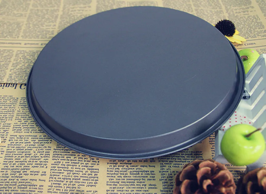 Высокое качество углеродистая сталь 10-дюймовый лоток для пиццы круглая форма