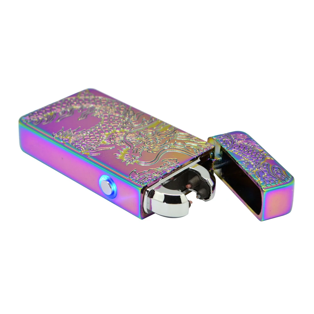 Дешевая высококачественная металлическая USB дуговая зажигалка электрическая