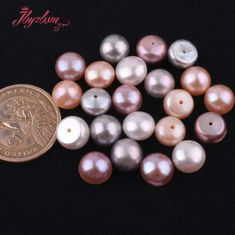 Бусины из пресноводного жемчуга 10 мм 1 пара|freshwater pearl beads|pearl beadswholesale beads |