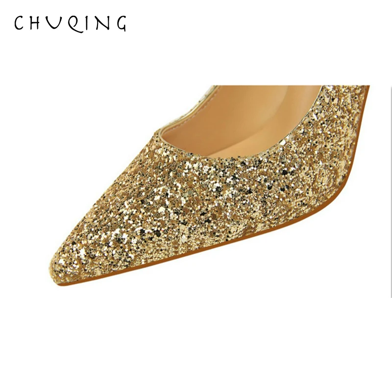 

CHUQING Fashion Thick High Heel Shallow Mouth Thin Pointed Sexy Ladies High Heels
