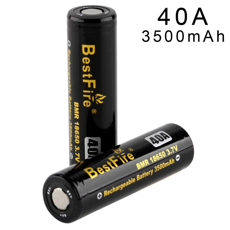 Черный bestfire BMR 18650 аккумулятор литий-ионный аккумулятор 3500 мАч для электронных сигарет - Цвет: Черный