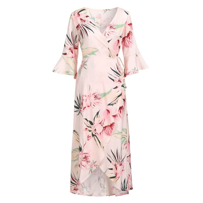 Горячая Распродажа 2019 женские летние сексуальные удобные с коротким рукавом Boho