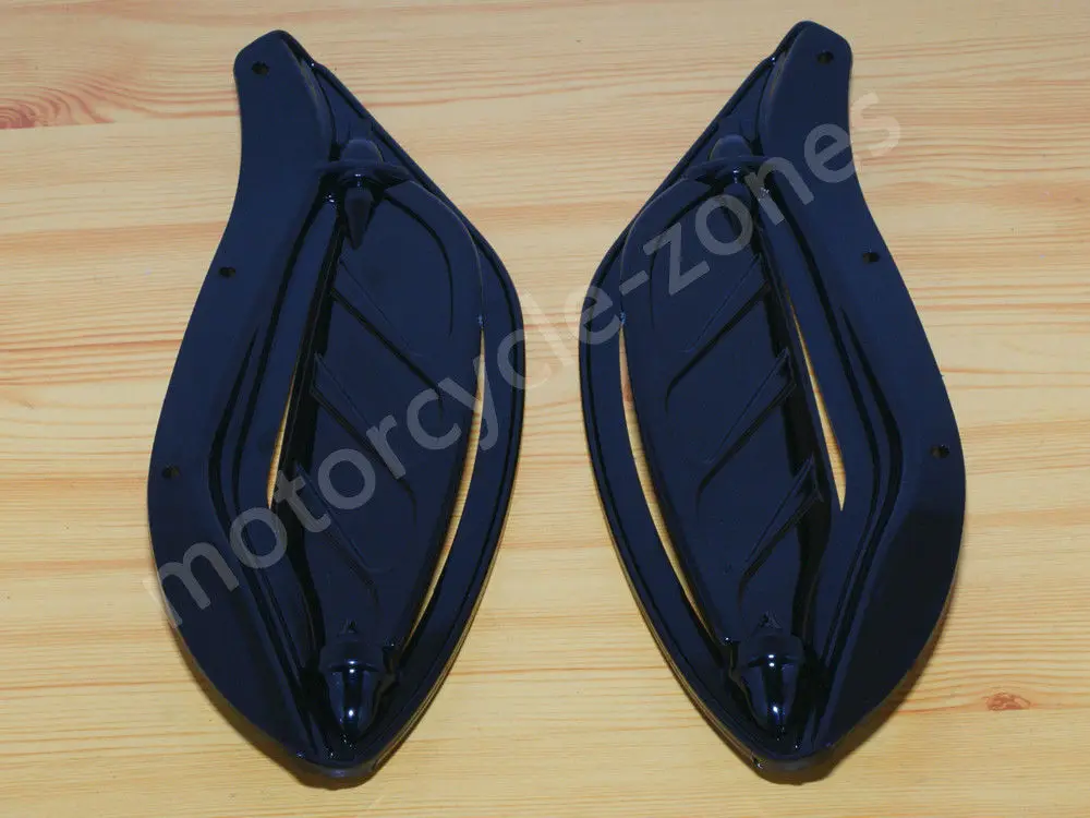 Мотоциклетные черные 6 &quotволнистые ветровые стекла и регулируемые дефлекторы