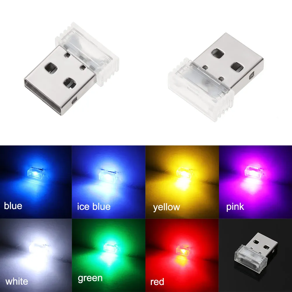 Новый автомобильный Стайлинг интерьера USB атмосферный свет мини беспроводной