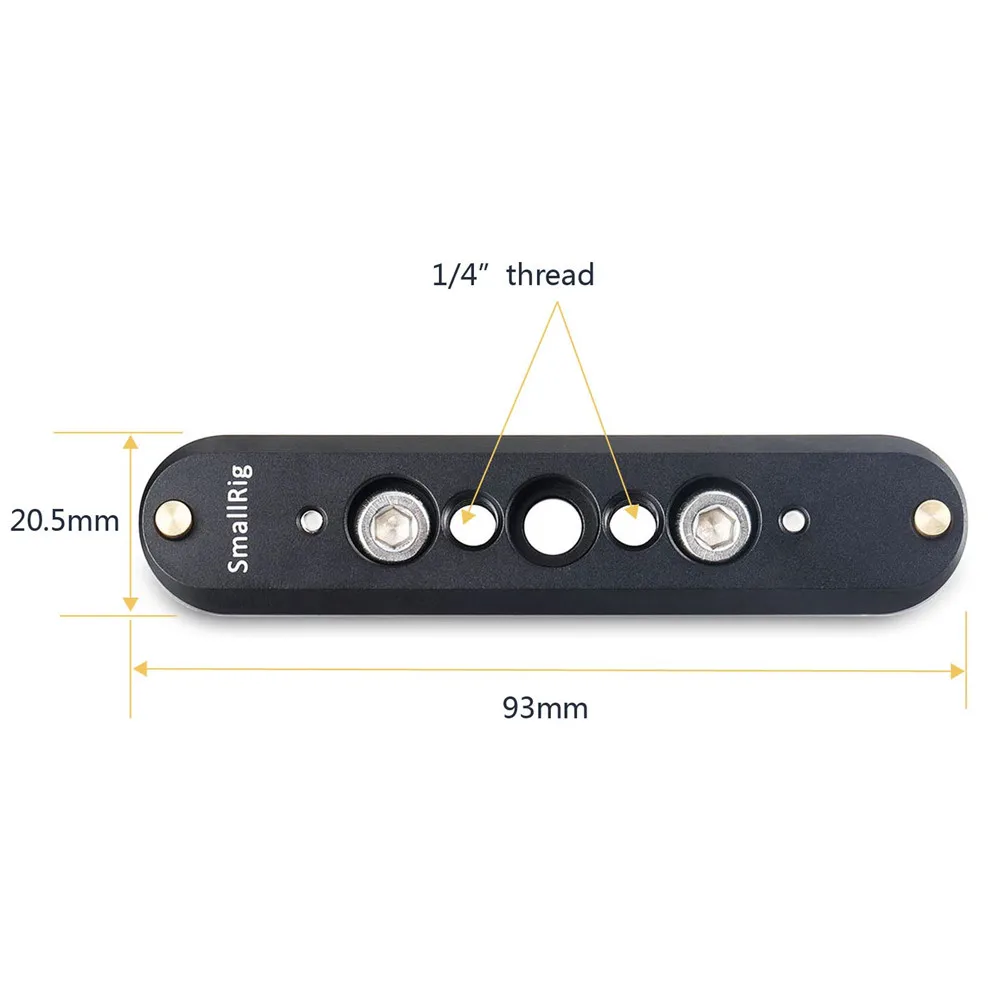 SmallRig Quick Release Safety NATO Rail 93 мм Длинный для камеры клетка НАТО ручка монитор крепление для электронного видоискателя-1933