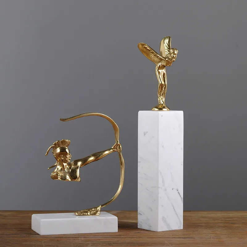 Роскошные домашние украшения из чистой меди современные минималистичные для