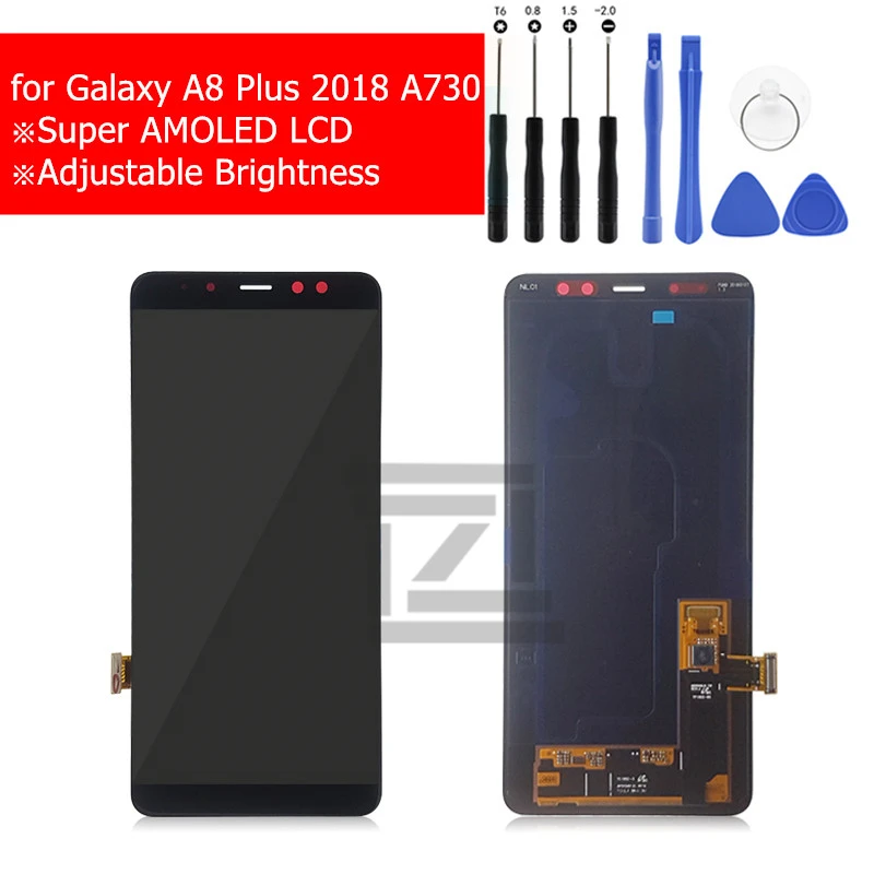 Для samsung Galaxy A8 плюс 2018 A730 ЖК дисплей Дисплей Сенсорный экран планшета A730F A730F/DS