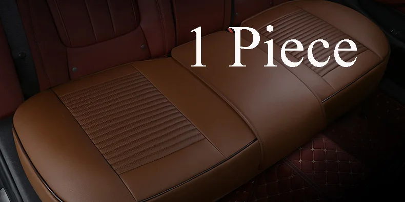 1rear brown Чехол для автомобильного сиденья, кожаный, 3D, полностью объемный, для вождения автомобиля, переднее, заднее сиденье, протектор, коврик, дышащий, для автомобильного кресла, четыре сезона - Название цвета: 1rear brown