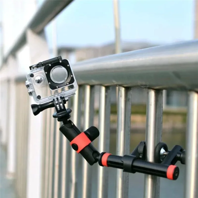

Аксессуары для Gopro Крепление на 360 градусов с фиксированным кронштейном регулируемый штатив для камеры Go pro Hero 4 3 + 3 SJCAM sj4000 Xiaomi Yi