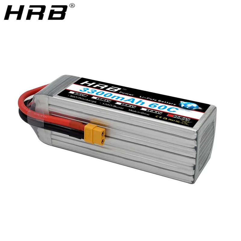 Батарея HRB 6S 22 2 V Lipo 3300mah XT60 T Deans XT90 TRX EC5 для квадрокоптера FPV самолетов гоночных